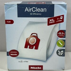 Miele XL-Pack AirClean 3D Efficiency 8 FJM Dustbags Plus 4 Filters - Brand New